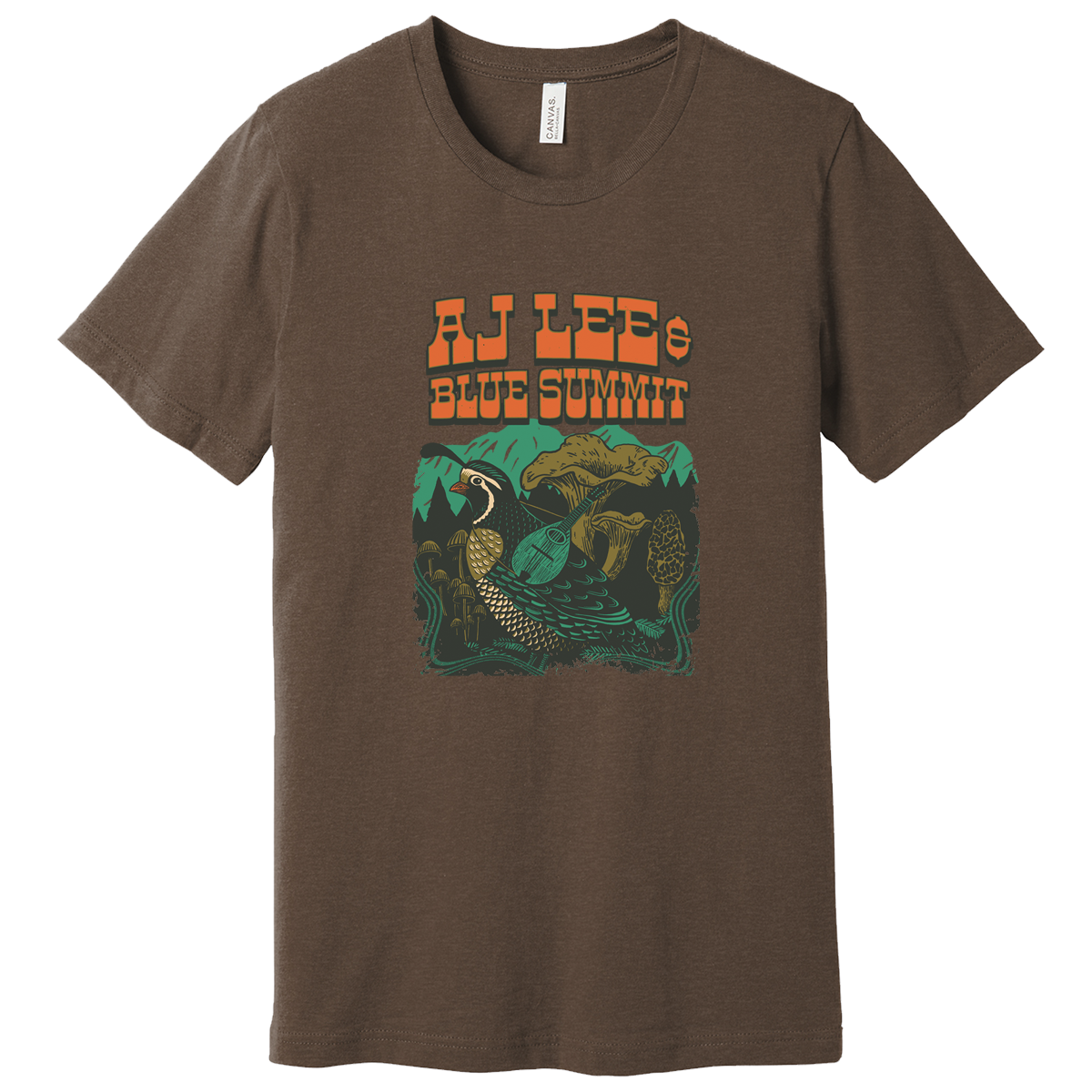 Mushroom / Quail T-Shirt (Brown)