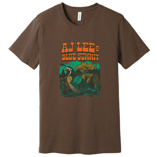 NEW! Mushroom / Quail T-Shirt (Brown)