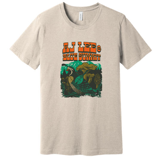 NEW! Mushroom / Quail T-Shirt (Tan)